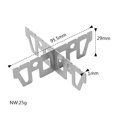 thumbnail image 3 of Jinsinto 1 Paire Support Croisé en Acier Inoxydable Accessoire de Repas pour Réchaud de Camping, Argent, 10*2.9cm, 3 of 3