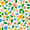 Retro Blue Floral, variant on Yayeee 100% Cotton Hand Towels for Bathroom 16" x 28" Soft Absorbent Kitchen Towel, Retro Colorful Flowers