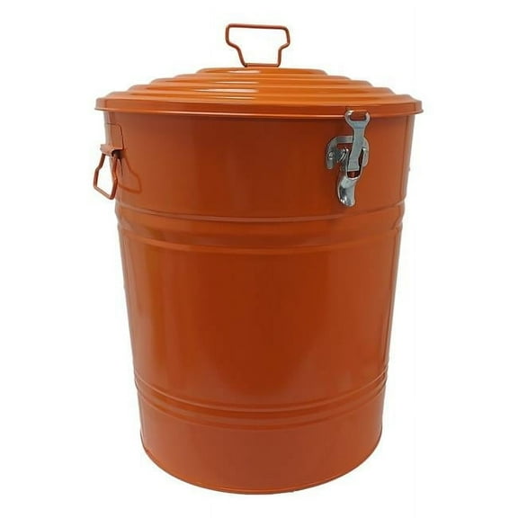 Houston Int'l Trading 5802E TA Enameled Galvanized Steel Storage Container