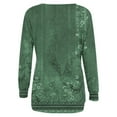 thumbnail image 5 of Penkiiy Chandail pour Femmes à Manches Longues, Blouses et Chemises à Col Rond 1 Vert Vêtements Y2K, 5 of 5