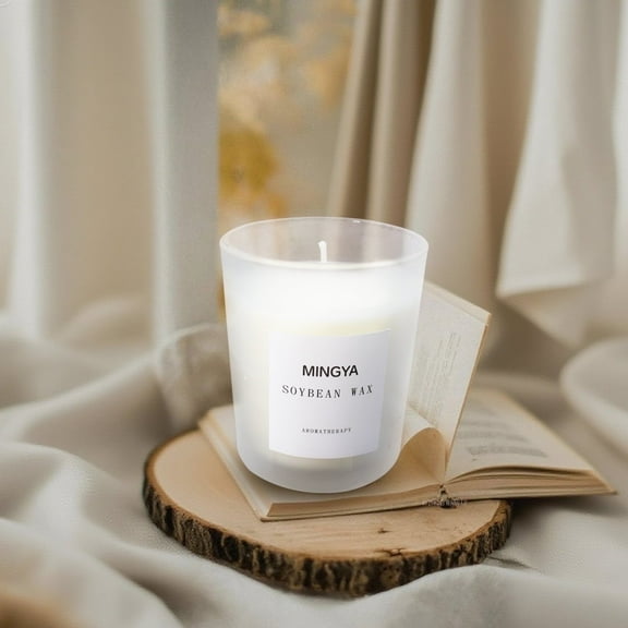 Colored glass cup scented candle bedroom incense smokeless essential oil scented soy candle fragrance gift