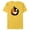 Yellow, variant on Marvel Venom Halloween Symbiote Pumpkin Jack-O’-Lantern - Short Sleeve Blended T-Shirt for Adults - Customized-Navy Heather