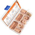 thumbnail image 4 of HELIFOUNER Copper Washers, 150PCS 8 Sizes Copper Metric Sealing Washers Flat Washers Assortment Kit, 4 of 4