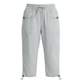 thumbnail image 5 of Thousandth Women's Cargo Capri Pants Casual Multi Pocket Cropped Scrub Lightweight Hiking Pants Joggers with Drawstring Hem Quick Dry Outdoor Trousers for Travel, 5 of 5