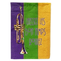 Carolines Treasures 8372CHF Mardi Gras Flag Canvas, Large, Multicolor