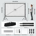 Doulami Portable Projector Screen with Stand 100 inch Foldable