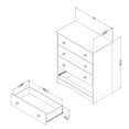 thumbnail image 2 of South Shore Angel Collection 4 Drawer Chest, 2 of 7