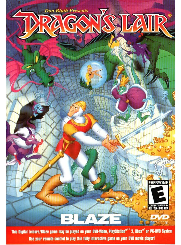 Dragon's Lair PC, XBOX, Playstation, DVD Player Video Game by Don Bluth