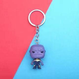 LLavero de dibujos animados de Marvel, Spiderman, Iron Man, Hero, Anime, Avengers, Spiderman, figura, bolsa de PVC, llave, juguetes, regalo