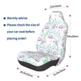 thumbnail image 2 of Picia Rabbit Back View Print Waterproof Sweating Car Seat Cover for Post Gym Workout, Running, Beach and Hiking, Universal Fit Anti-Slip Bucket Seat Protector, 2 of 5