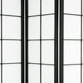 thumbnail image 4 of Oriental Furniture 6 Ft Tall Zen Shoji Room Divider, 3 panel, Black, traditional, 4 of 4