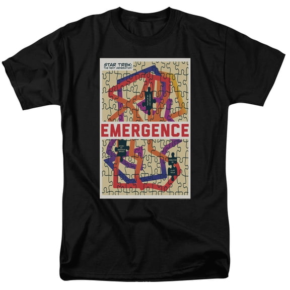 Star Trek Tng Season 7 Episode 23 Adult 18/1 T-Shirt Black