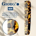 thumbnail image 2 of Giorgio G31 Fine Tooth and Wide Tooth,Hair Comb - Hair Styling Comb for Men, Grooming Hair Combs for Women, Mens Beard Care Combs for Detangling and Styling - Handmade Saw-Cut and Hand Polished, 2 of 7