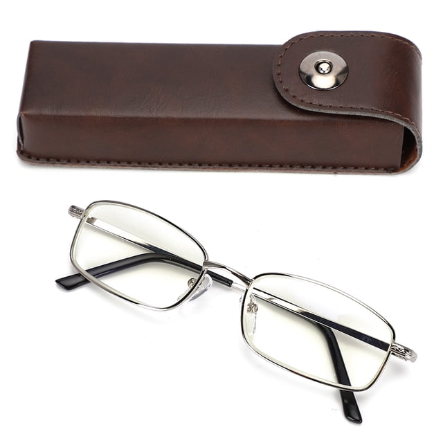 Gafas de presbicia unisex para hombre y mujer, gafas de lectura portátiles de resina antiluz azul (+350)