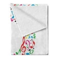 thumbnail image 2 of Letter R Soft Flannel Fleece Throw Blanket, Cool and Creative Arts Themed Typography Design Music Inspired Uppercase R Font, Cozy Plush for Indoor and Outdoor Use, 70" x 90", Multicolor, by Ambesonne, 2 of 5