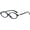 A1 Bright Black, variant on Retro Oval Glasses for Women Men Nerd Glasses Round Non-prescription Eyeglasses
