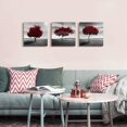 thumbnail image 6 of Canvas Wall Art Painting Decor-Panoramic black and white mangrove- 12" x 12" 3 Pieces Framed Canvas Prints Watercolor Giclee with Black Border Ready to Hang for Modern scenery Home Office Decor, 6 of 6