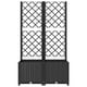 thumbnail image 4 of Jardinera VidaXL con enrejado de polipropileno negro, 80 x 40 x 135 cm, 4 of 8