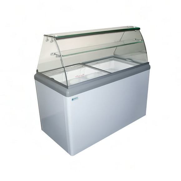 Excellence Industries HBD-6HC 43 1/2" Stand Alone Armoire à Tremper la Crème Glacée avec 10 Capacité de la Baignoire - Blanc, 115v