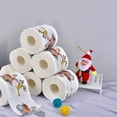 thumbnail image 4 of Christmas Toilet Roll Paper Merry Christmas Decoration Santa Claus Bath Toilet Paper For Home New Year Decoration Xmas Tissue, 4 of 8