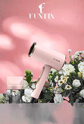 Funtin Hair Dryer with Diffuser Blow Dryer with Brush Comb for 
