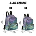 thumbnail image 2 of FORMRS Mini Backpack Purse for Women Quilted Travel Daypack Casual Shoulder Bag, Moonlight Forest, 2 of 7