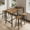 5PC-Brown, variant on Enyopro 4 Piece Dining Table Set for 4 with Bench and Chairs, Marble-Look Kitchen & Dining Room Table Set, Space-Saving Rectangular Table Set for Small Spaces, Apartments, Breakfast Nook