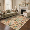 thumbnail image 3 of KUETH 2X7 Vintage Floral Runner Rug Machine Washable Rugs for Living Room, Non Slip Flat Pile Rug with Rubber Backing, Boho Rug for Entryway Hallway Kitchen and Corridor, 3 of 5
