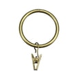 thumbnail image 2 of 30 Pack Curtain Clips Rings Strong Metal Drapery Shower Curtain Ring with Clips Rustproof 1.5" Interior Dia Bronze Tone, 2 of 7