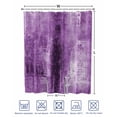 thumbnail image 4 of Split Shower Curtain for Transfer Bench, Purple Fabric Shower Curtains for Bathroom, Retro Oil Painting Modern Abstract Art Aesthetics Tub Sliding Transfer Bench Waterproof Bath Curtains 72"x84", 4 of 9