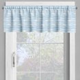 thumbnail image 4 of Ambesonne Harbour Stripe Valance & Curtain, Soft Simplistic, 55"x45", Pale Blue White, 4 of 6
