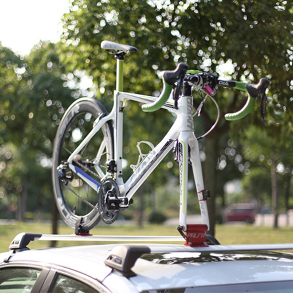 ROCKBROS Bicycle Car Roof Rack Carrier Quick-release Alloy Fork lock Mount Rack 
