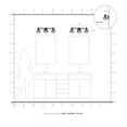 thumbnail image 3 of Livex Lighting - Oldwick - 3 Light Bath Vanity in New Traditional Style - 24, 3 of 14