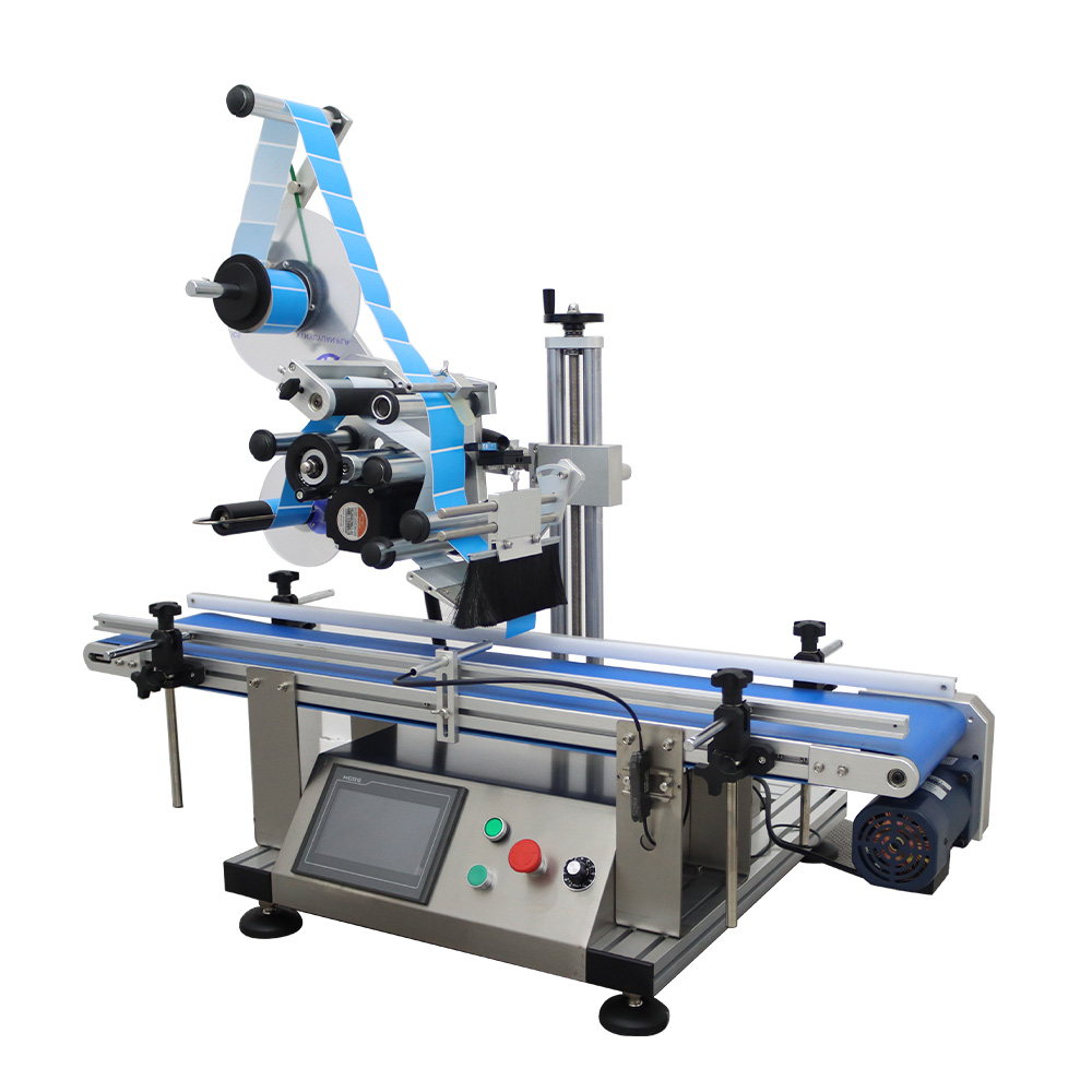 Automatic Desktop Conveyor Table Plane Label Applicator Flat Labeling Machine Bottle Labeler 110V LT-160