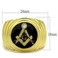 thumbnail image 3 of Anillo Color Oro Para Hombres de Acero Inoxidable Poder Masonico, 3 of 4
