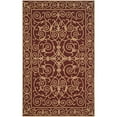 thumbnail image 5 of SAFAVIEH Chelsea Aragon Oriental Wool Area Rug, Burgundy, 7'6" x 9'6" Oval, 5 of 10