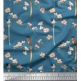 thumbnail image 1 of Soimoi Cotton Duck Fabric Leaves,Floral & Paradise Flycatcher Bird Fabric Prints by Yard 56 Inch Wide, 1 of 1