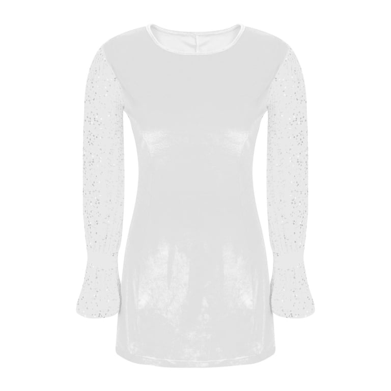 Tnhcen Women's Velvet Long Sleeve Glitter Mini Dress for Party Christmas  Sequin Fit and Flare Women Dress Casual Elegant Velvet Party Dress -  Walmart.com