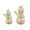 As shown, variant on JIhuahe 2-Piece Christmas Snowman Resin Figurines for Holiday Table Decor, Winter Themed Home Accents for Mantel and Shelf Display for Christmas Season
