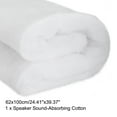 thumbnail image 2 of Speaker Sound-Absorbing Cotton Polyester Fiber  Interior Insulation DIY HIFI Replacement White 62 x 100cm, 2 of 5