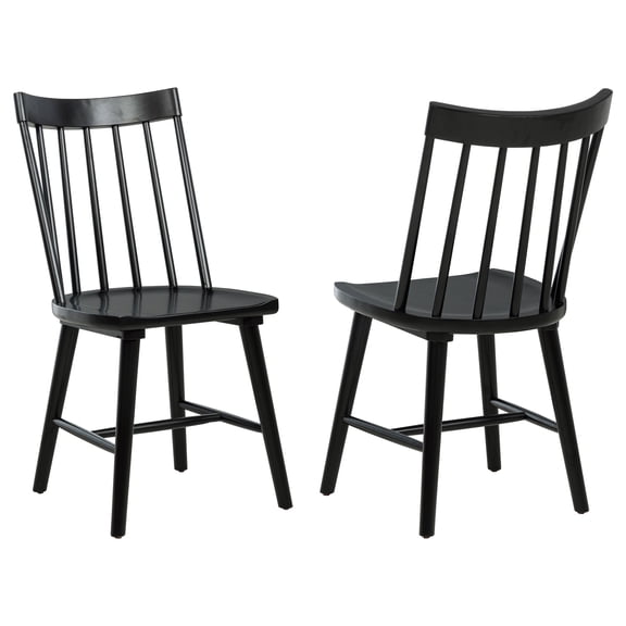 Middleton Solid Wood Dining Side Chair Black (Set of 2)