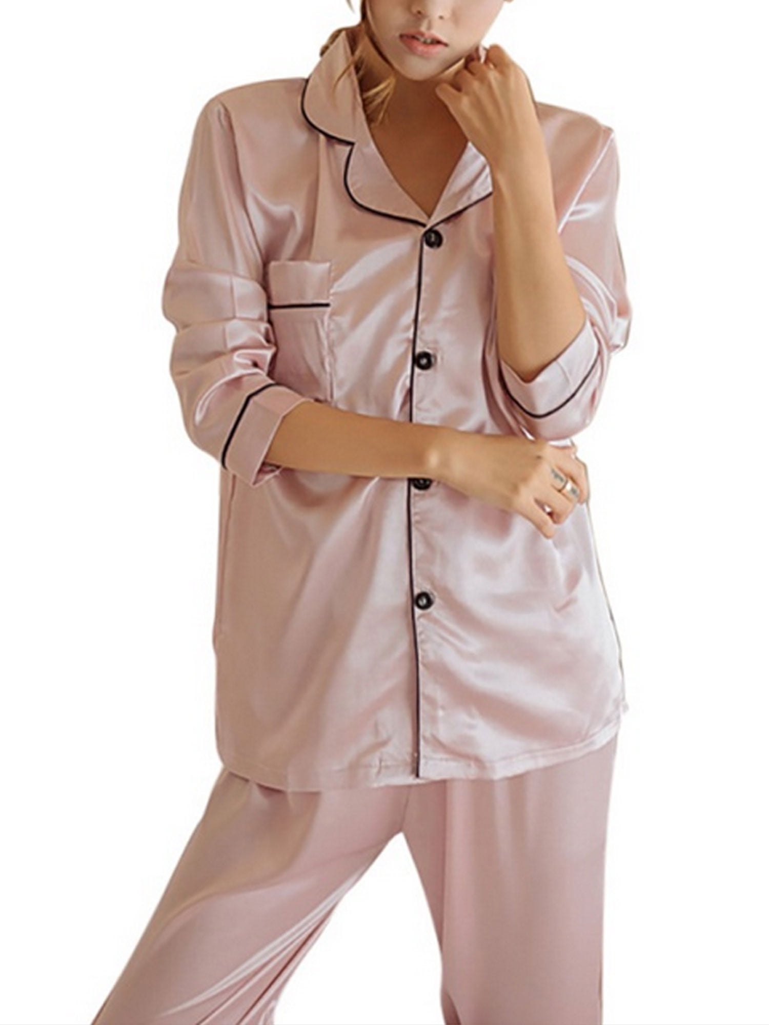 Details about   silk pajama set women 