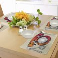 thumbnail image 4 of Ambesonne Vintage Place Mats Set of 4, Classic Retro Telephone, Standard Size, Beige Red, 4 of 6