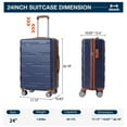 thumbnail image 3 of TROPOW Suitcases with Wheels,24 Inch Expandable Hard Shell Carry On Luggage with Spinner Wheels, Hardside Carry On Suitcase with Tsa Lock, Lightweight Hardshell Suitcase, 3 of 8