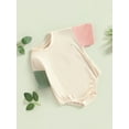 thumbnail image 3 of Bagilaanoe Newborn Baby Girl Boy Rompers Contrast Short Sleeve Bodysuits 3M 6M 12M 18M 24M Infant Casual One Piece Short Jumpsuit, 3 of 8