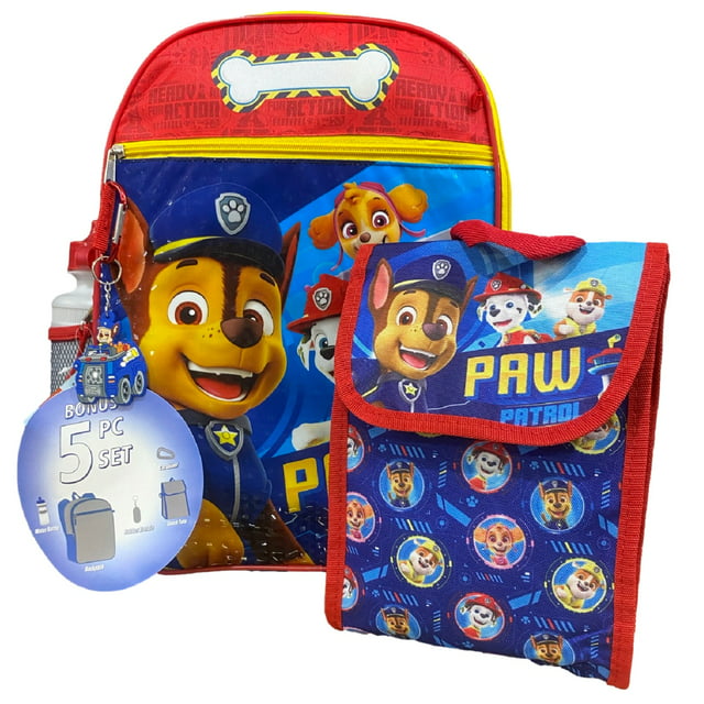 Paw Patrol Kids Large 16 Inch Backpack - 5 in 1 - Walmart.com
