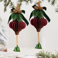 thumbnail image 2 of Christmas Tree Decorations Charming Christmas Tree Pendants Elegant Flocked Decorations for Festive Windows Christmas Window Decorations, 2 of 6