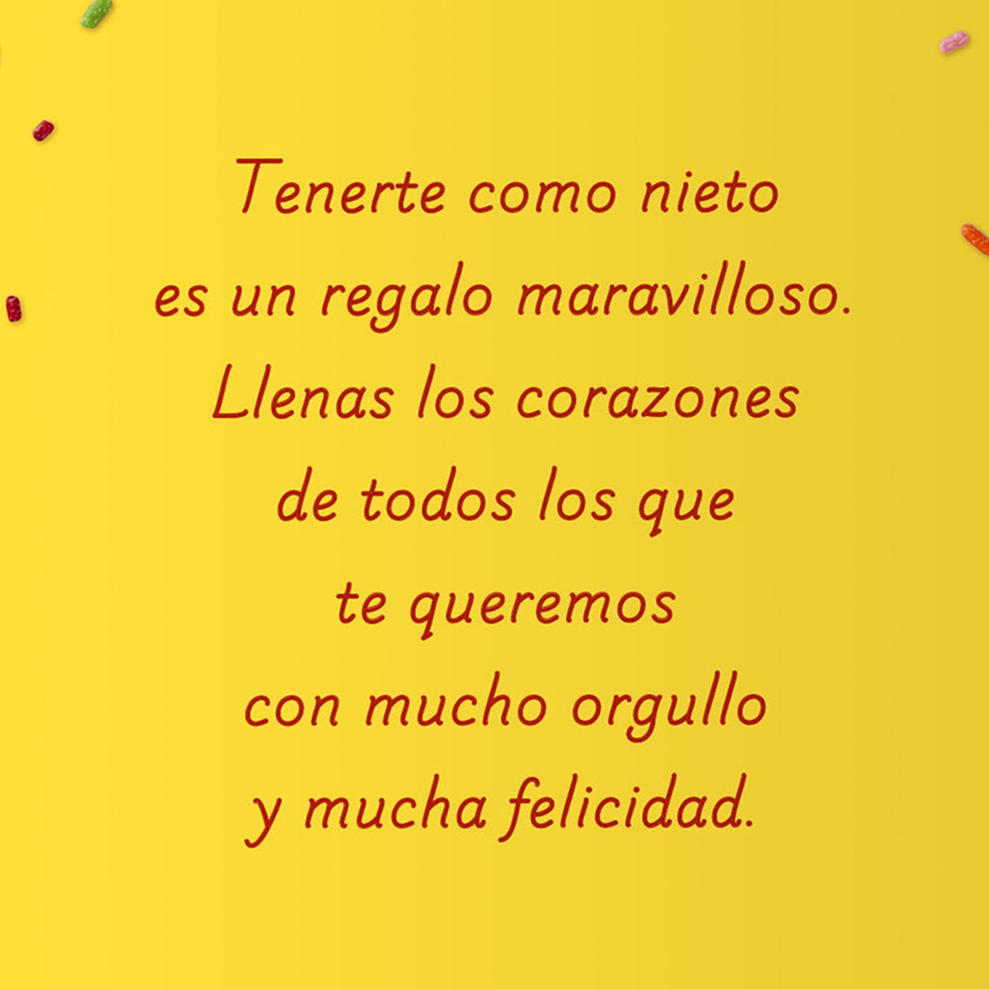 Hallmark VIDA Spanish-Language Birthday Card for Grandson (You Are A Gift)