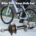 thumbnail image 2 of Bike Rear Wheel Hub, Universal Bicycle 36 Holes Rear Wheel Hub, with Screw End Nutted Axle Design, MTB Metal Disc Rear, 2 of 5