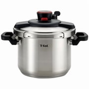 T-fal Clipso Stainless Steel Pressure Cooker, 6.3 Quart, Silver